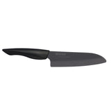 SHIN - großes Santoku-Messer mit schwarzer Keramikklinge, Klinge: 16 cm