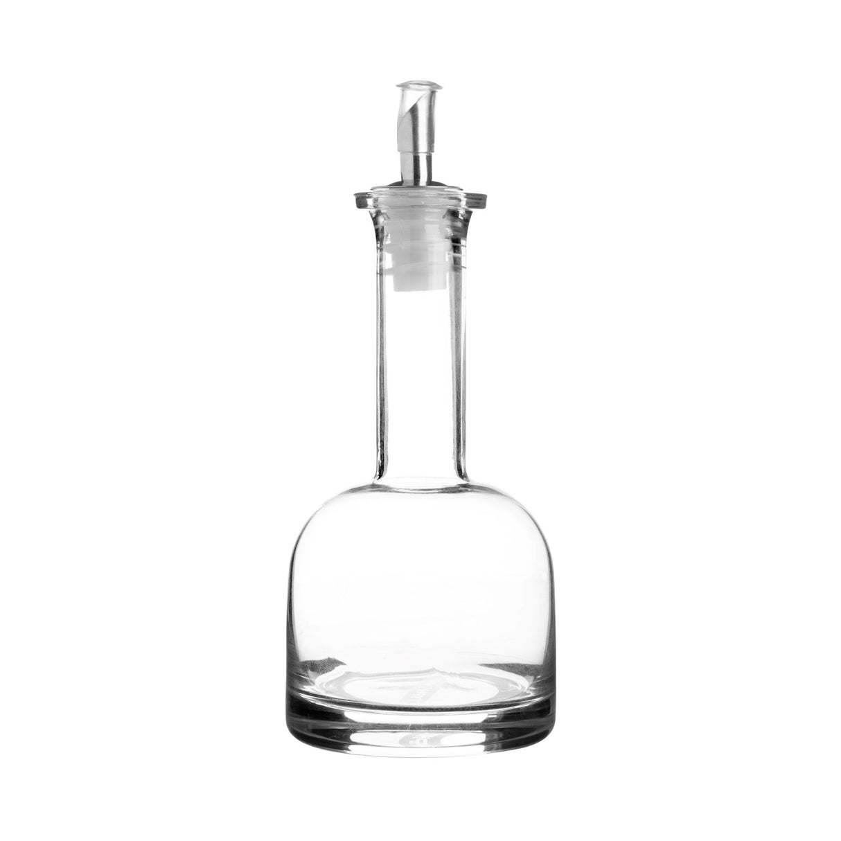 2. Wahl - Langhals-Glasflasche mit Edelstahlausgießer, 280 ml