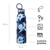 NAITO Design Isolierflasche, Lotus Navy, 550 ml